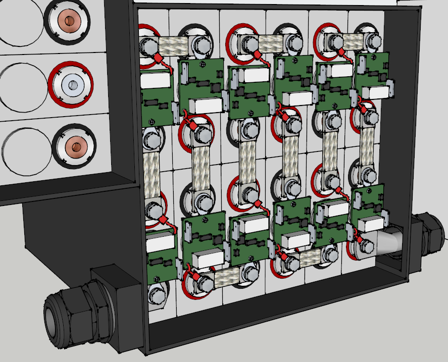 E-Streetquad BMS and connections added in 3D drawing