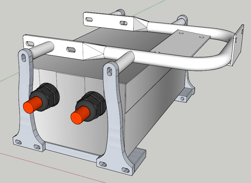 E-Streetquad 3D drawing of controller mounts done