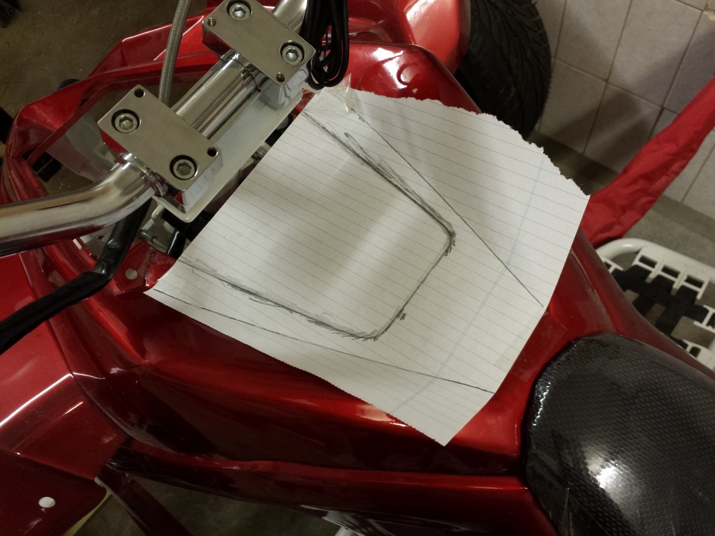 E-Streetquad Drawings and fitting of plates for the gauges and charge inlet