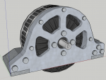 E-Streetquad 3D tekening van de motorsteun