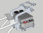 E-Streetquad 3D tekening en passen van steunen voor topkoffer